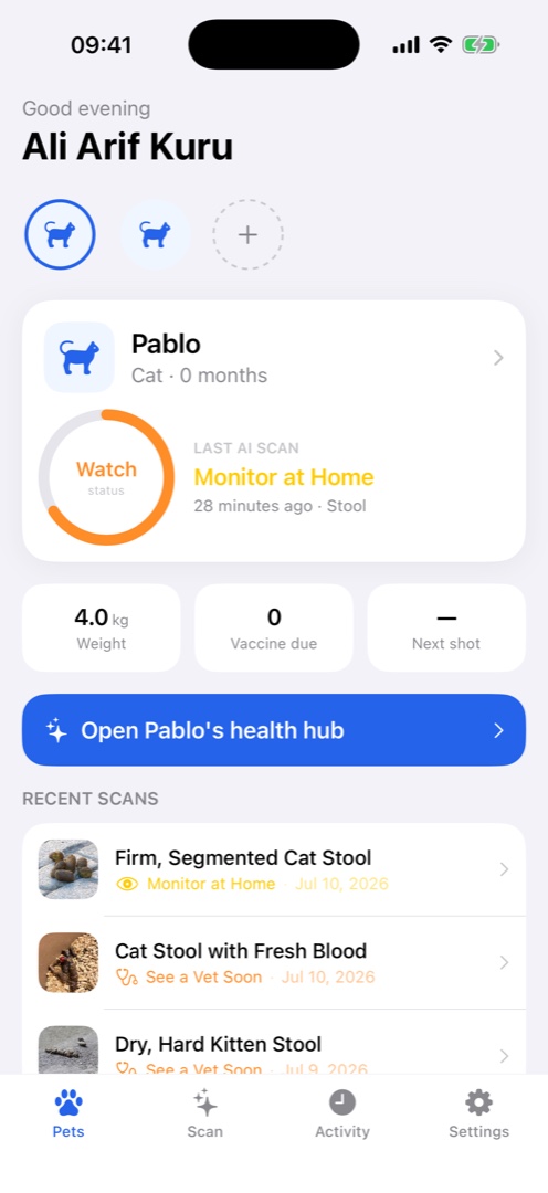 PetAngelo — One app for your pet's whole health.